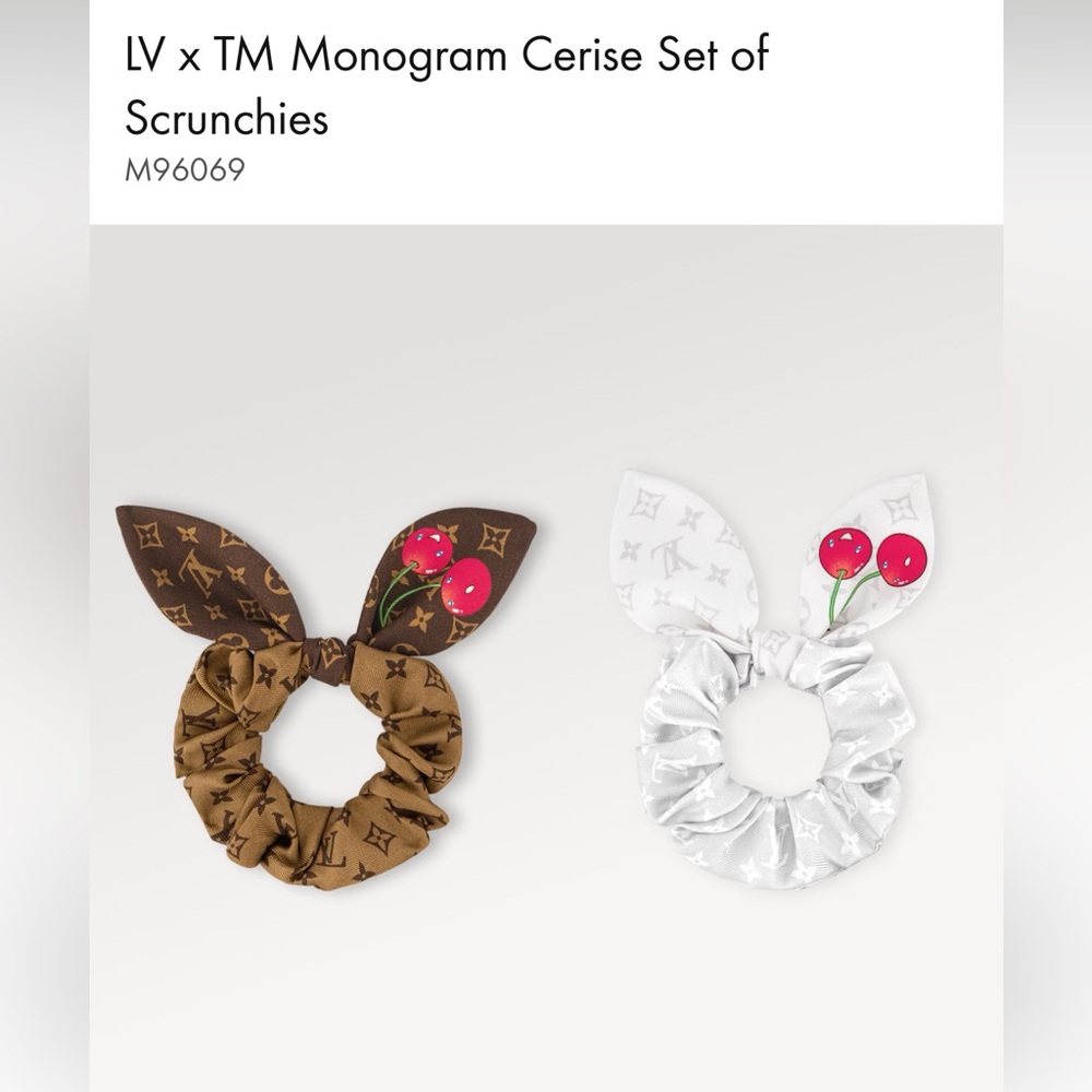 New! Louis Vuitton x Murakami collection 🍒hair scrunchies!! 2025 - Picture 9 of 9
